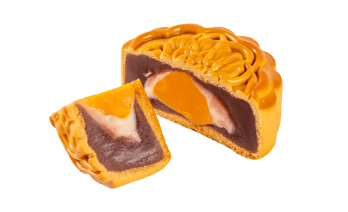 Honey Purple Potato with Mochi Custard